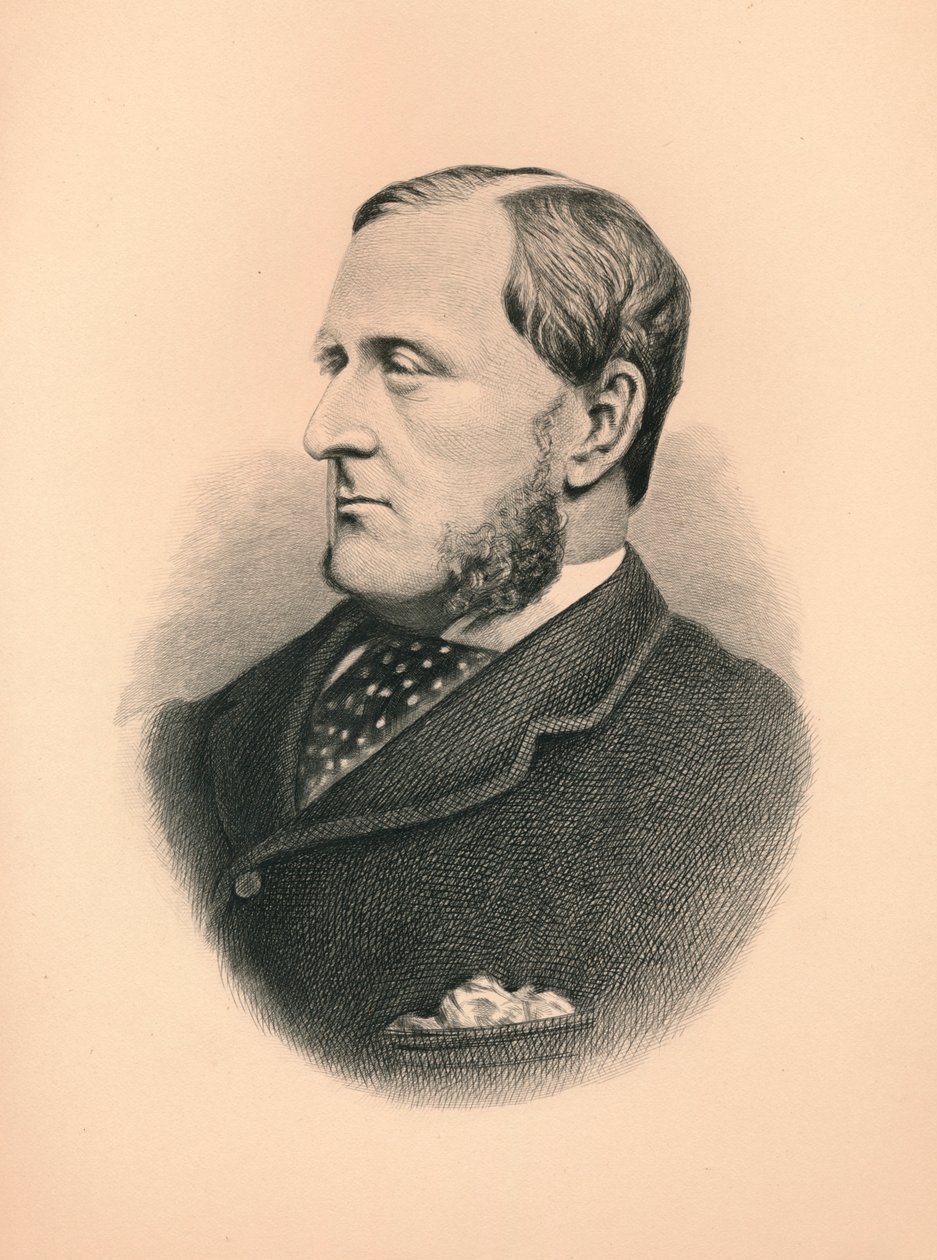 Henry Chaplin, 1. wicehrabia Chaplin 1840-1923, brytyjski właściciel ziemski, właściciel koni wyścigowych, 1896 autorstwa Unbekannt