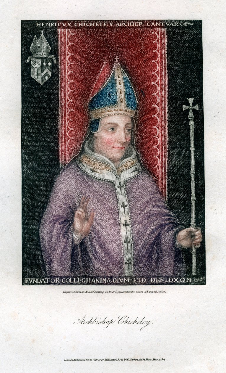 Henry Chicheley, arcybiskup Canterbury, 1805 autorstwa Unbekannt