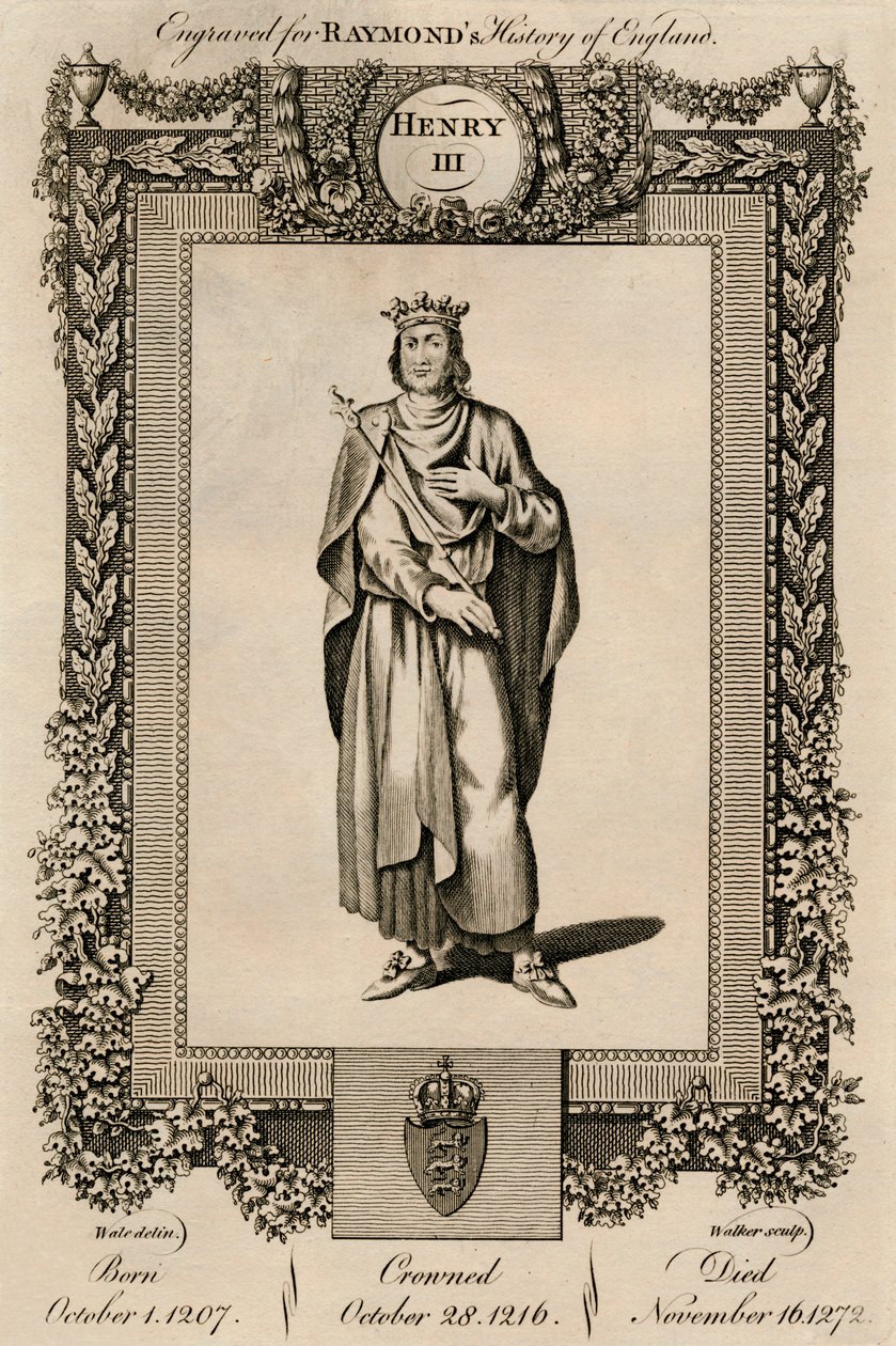 Henryk III, 1207-1272, c1787. autorstwa Unbekannt
