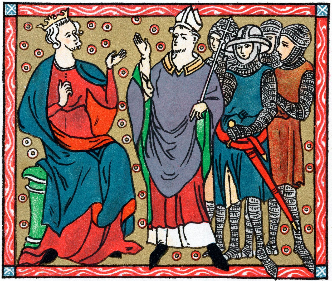 Henryk II i Tomasz Becket autorstwa Unbekannt