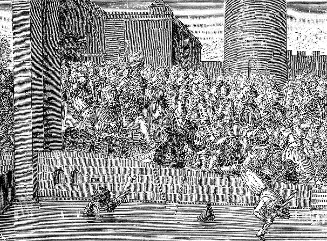 Henryk IV z Francji wjeżdża do Paryża, 22 marca 1594 autorstwa Unbekannt