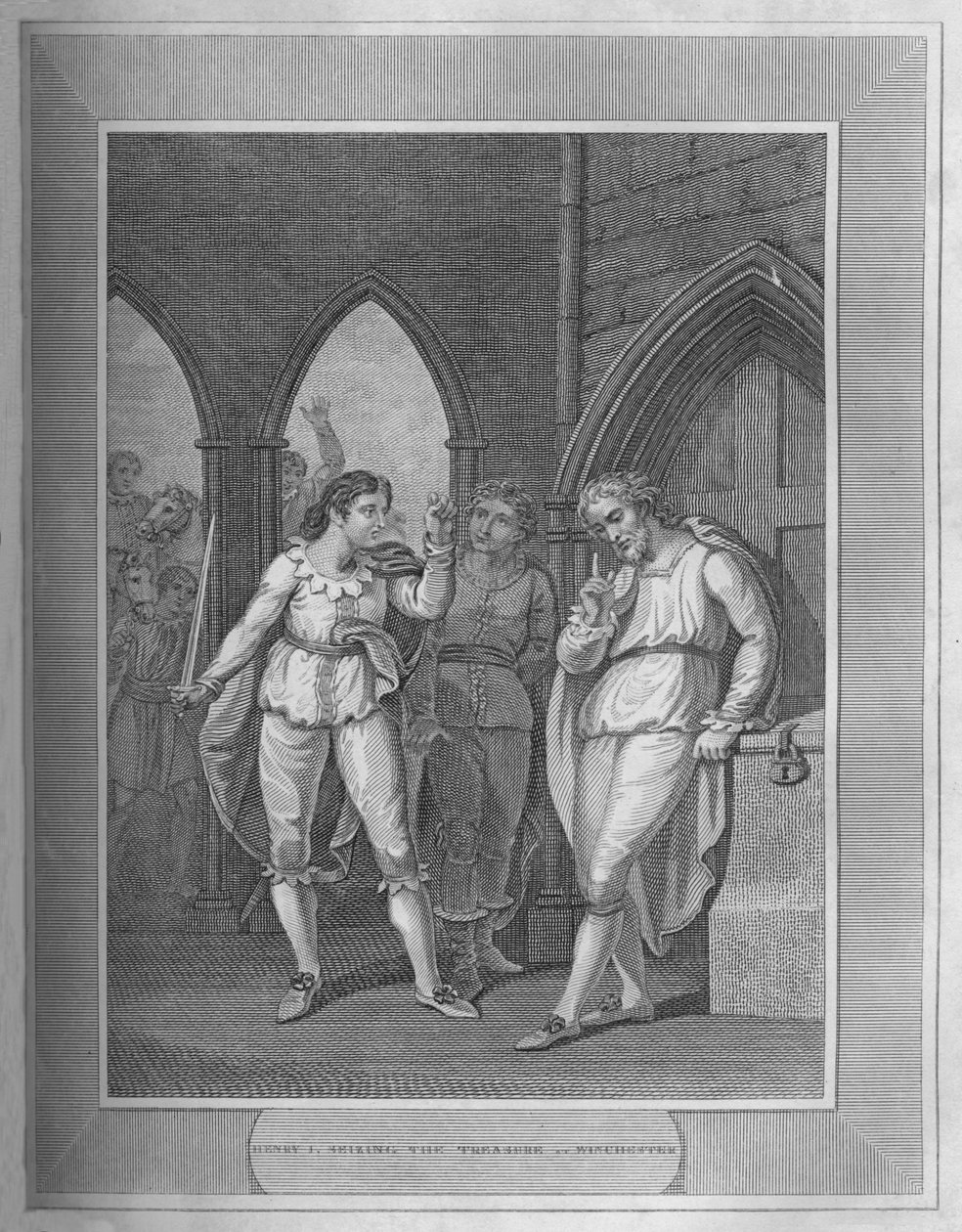 Henryk I., Zdobycie skarbu Winchester, 1838 autorstwa Unbekannt