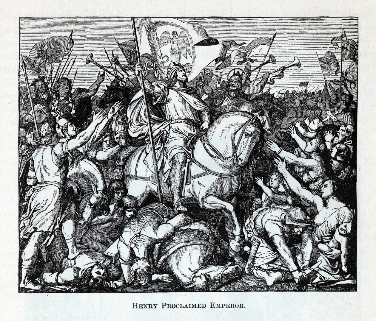 Henryk ogłoszony cesarzem, 1882 r autorstwa Unbekannt
