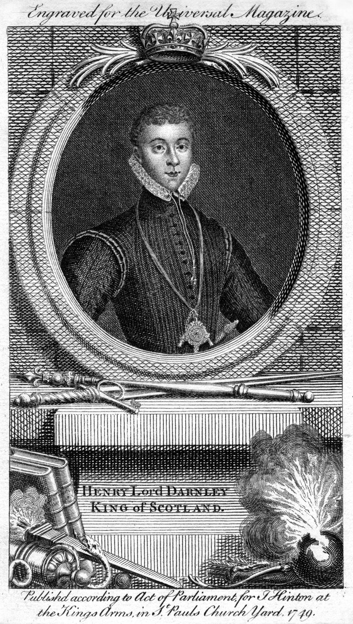 Henry Stuart, Lord Darnley, drugi mąż Marii, królowej Szkotów, 1749 autorstwa Unbekannt