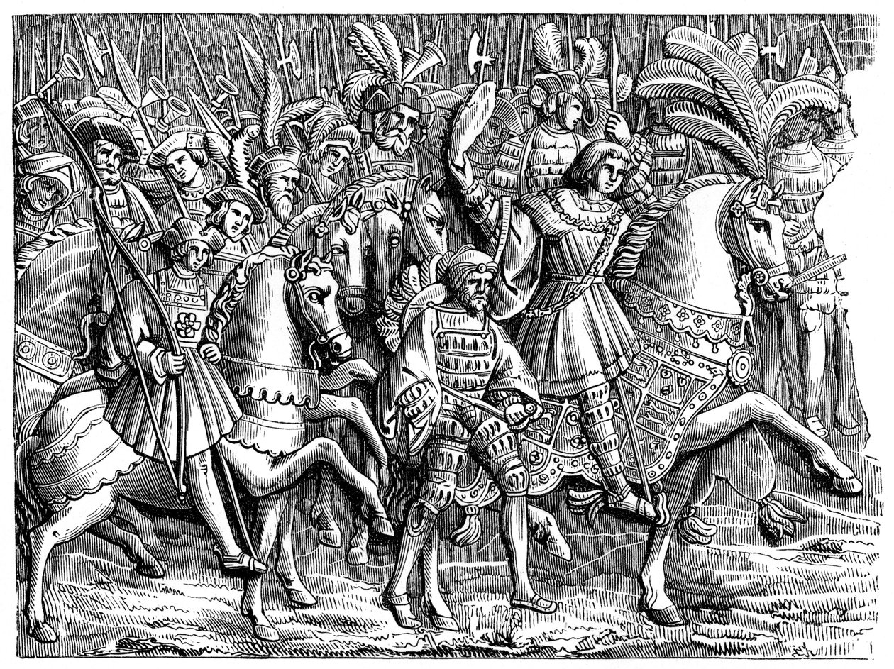 Henryk VIII na Polu Złotego Płótna, 1520, 1870 autorstwa Unbekannt