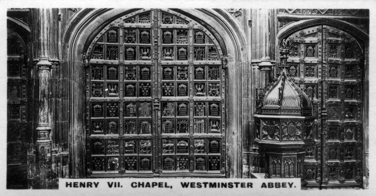 Kaplica Henryka VII, Opactwo Westminsterskie, Londyn, ok. 1920 r. autorstwa Unbekannt