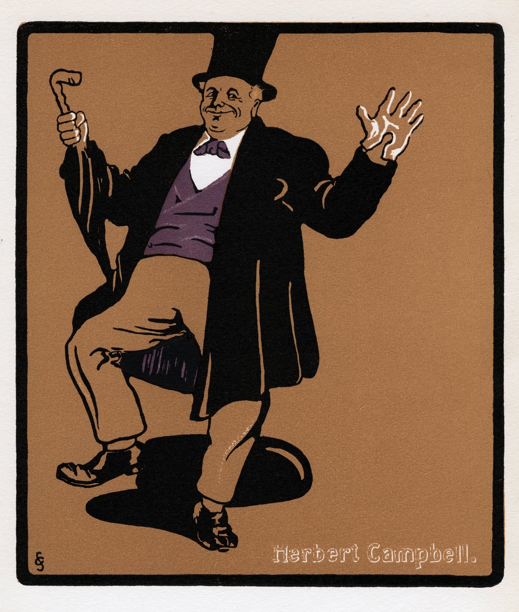 Herbert Campbell 1844-1904, komik Drury Lane, XIX w. autorstwa Unbekannt