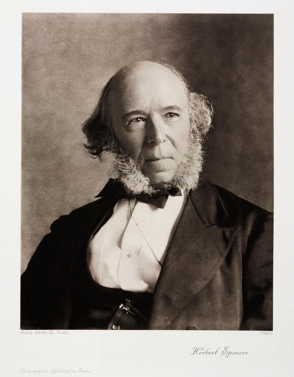 Herbert Spencer, angielski filozof społeczny autorstwa Unbekannt