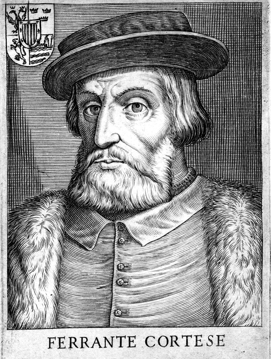 Hernan Cortes 1485-1547, hiszpański konkwistador, który podbił Meksyk autorstwa Unbekannt