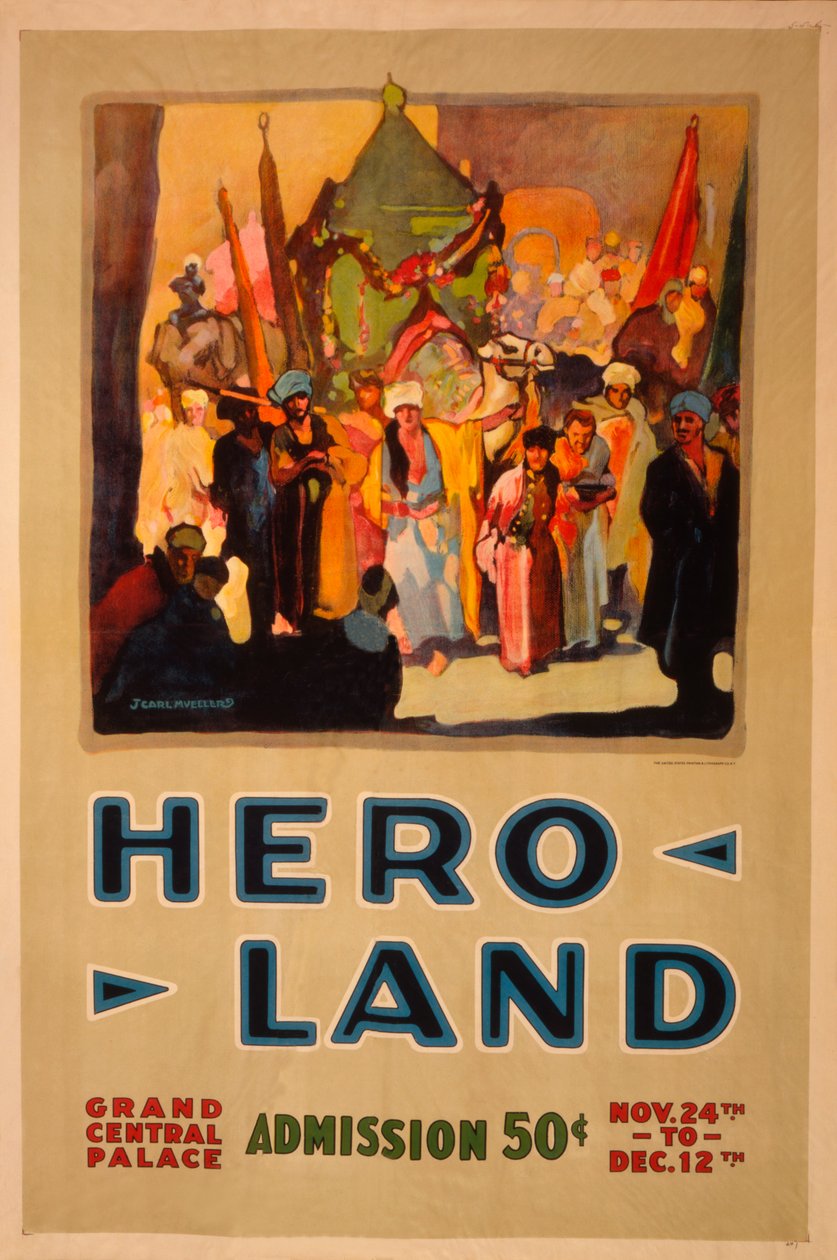 Plakat Hero Land, Nowy Jork, Nowy Jork autorstwa Unbekannt
