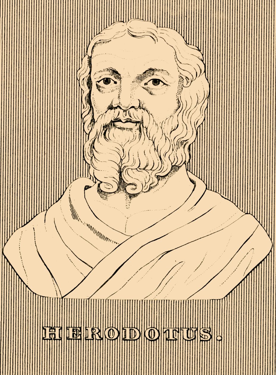 Herodot, c484-c425 pne, 1830. autorstwa Unbekannt