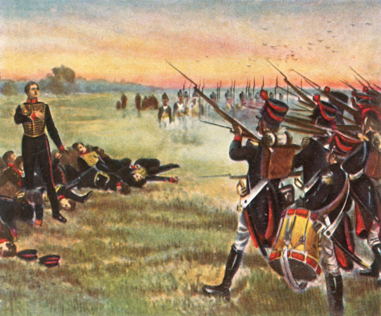 Bohaterska śmierć jedenastu oficerów Schillsa, 16 września 1809, 1936. autorstwa Unbekannt