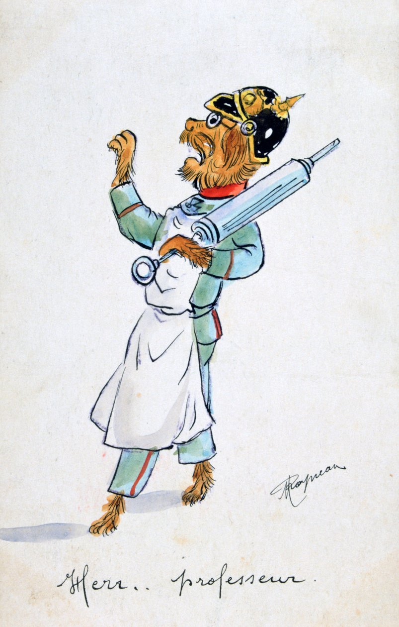 Herr Professor, Stara francuska pocztówka, c1900 autorstwa Unbekannt