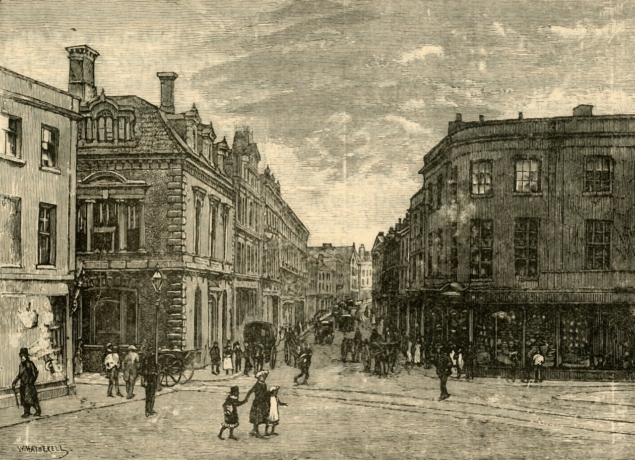 High Street, Newport, 1898. autorstwa Unbekannt