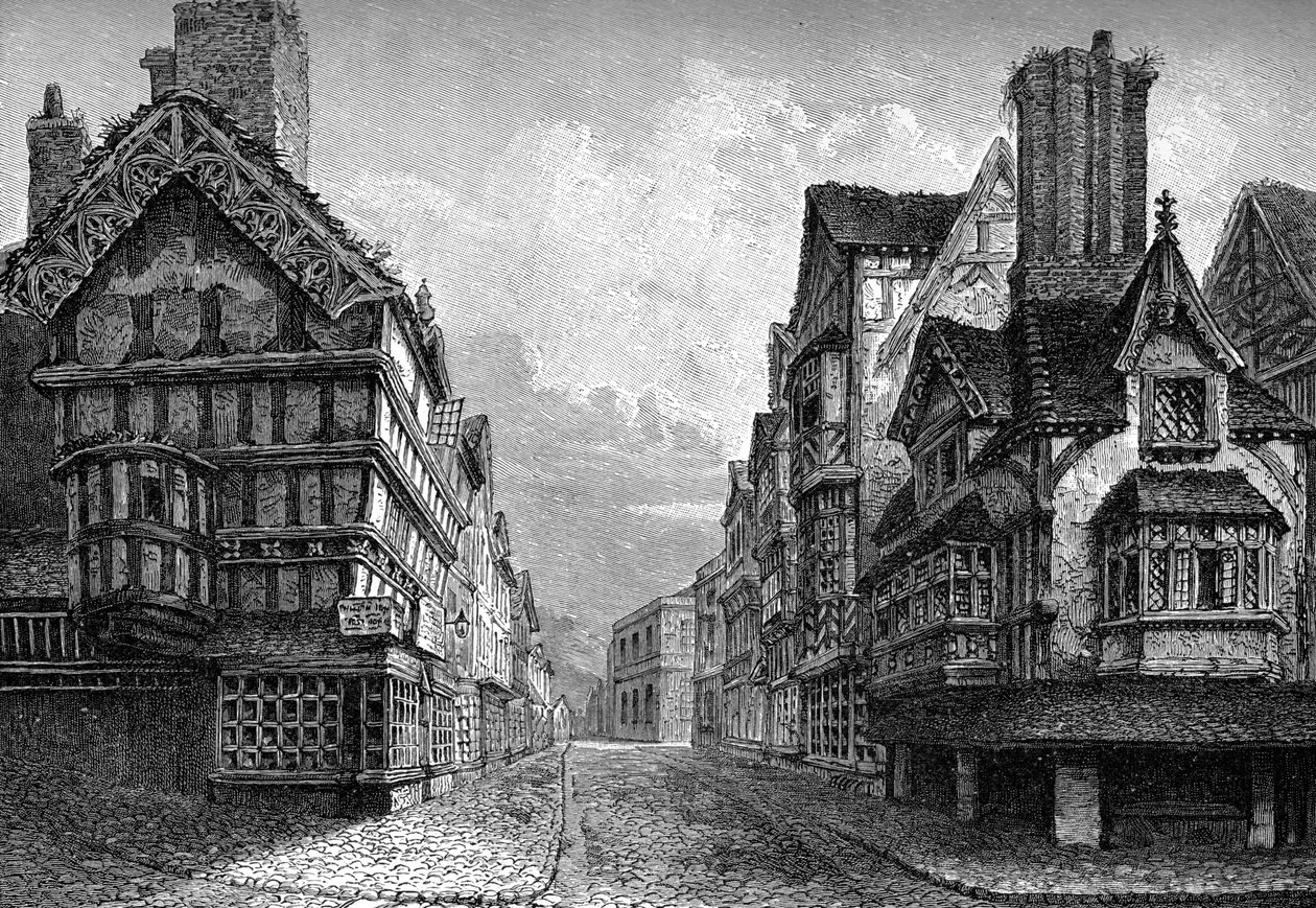 High Street, Shrewsbury, 1825 1893 autorstwa Unbekannt