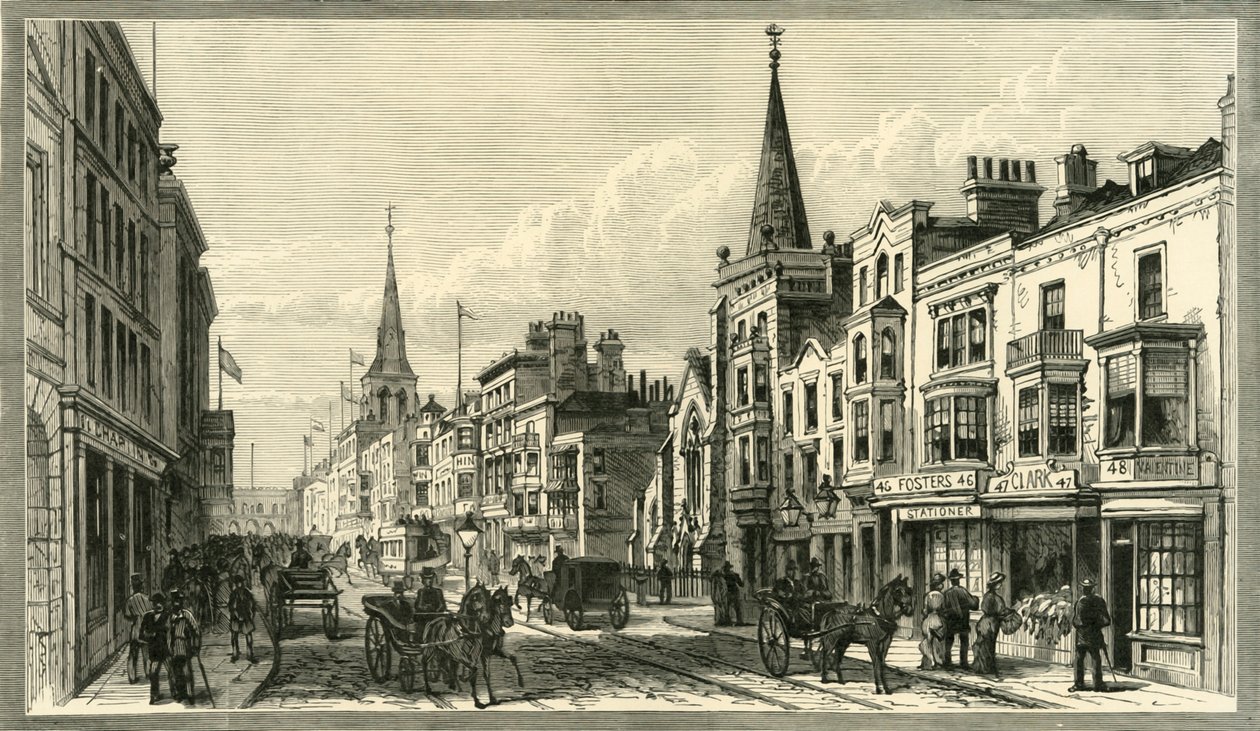 High Street, Southampton, 1898. autorstwa Unbekannt