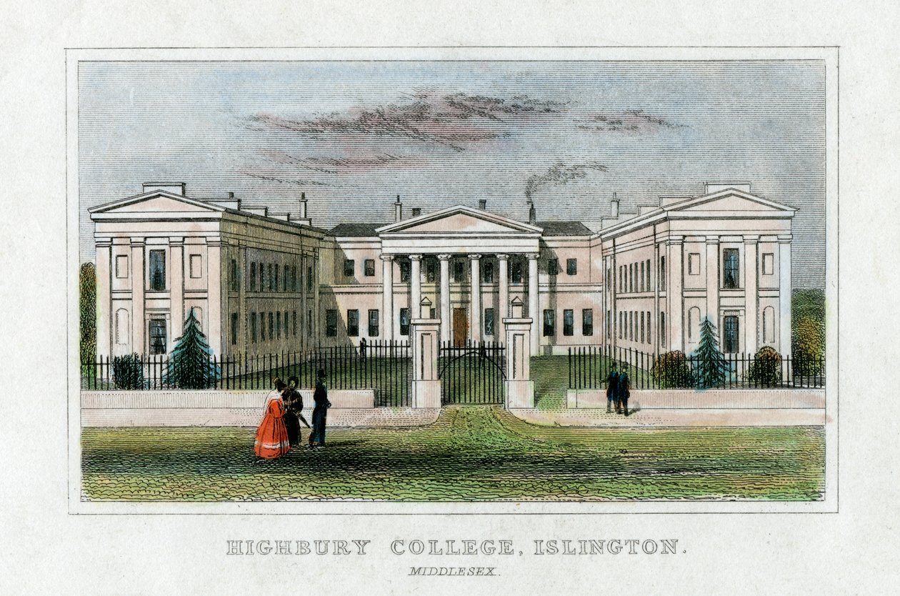 Highbury College, Islington, Londyn, połowa XIX wieku autorstwa Unbekannt