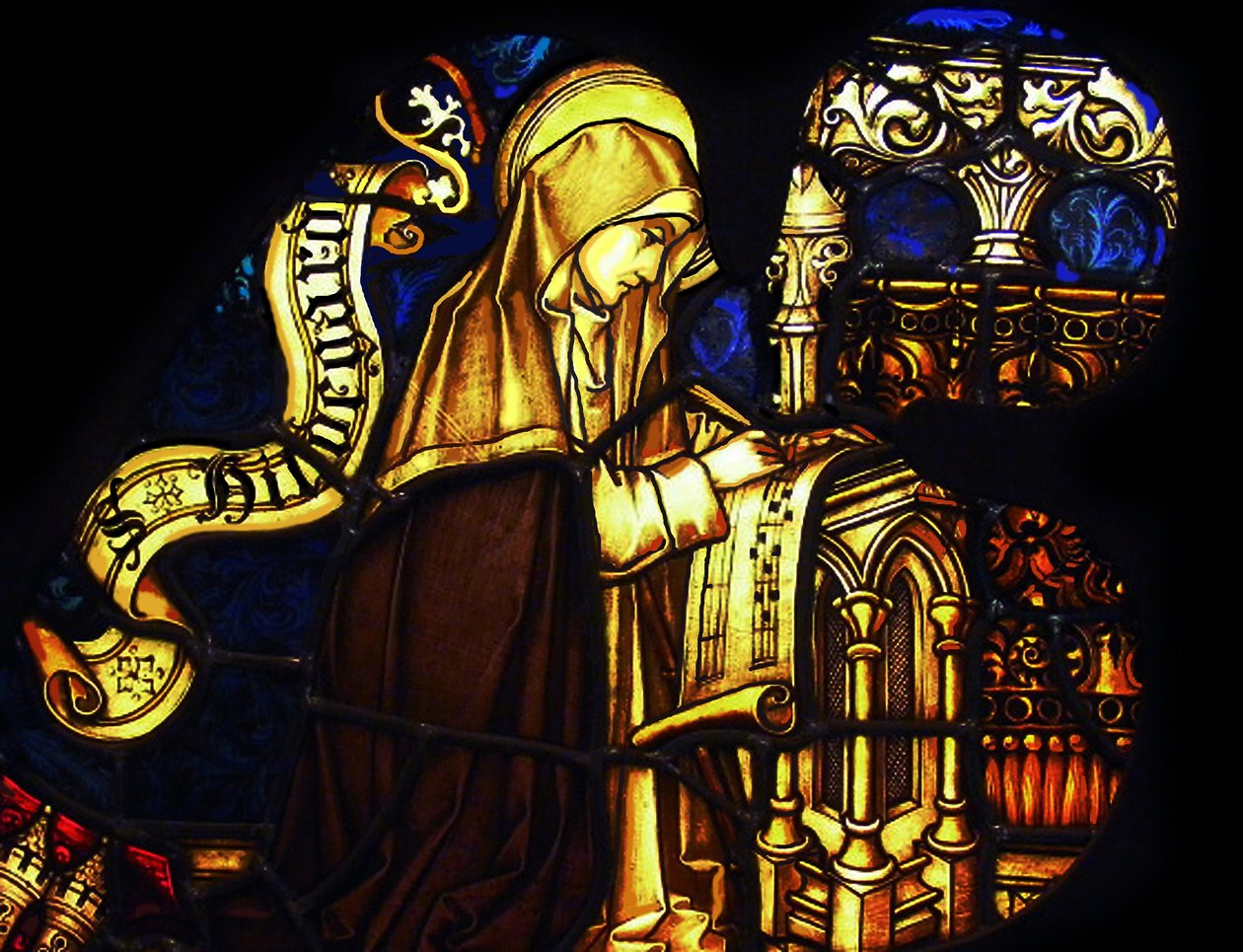 Hildegarda z Bingen autorstwa Unbekannt