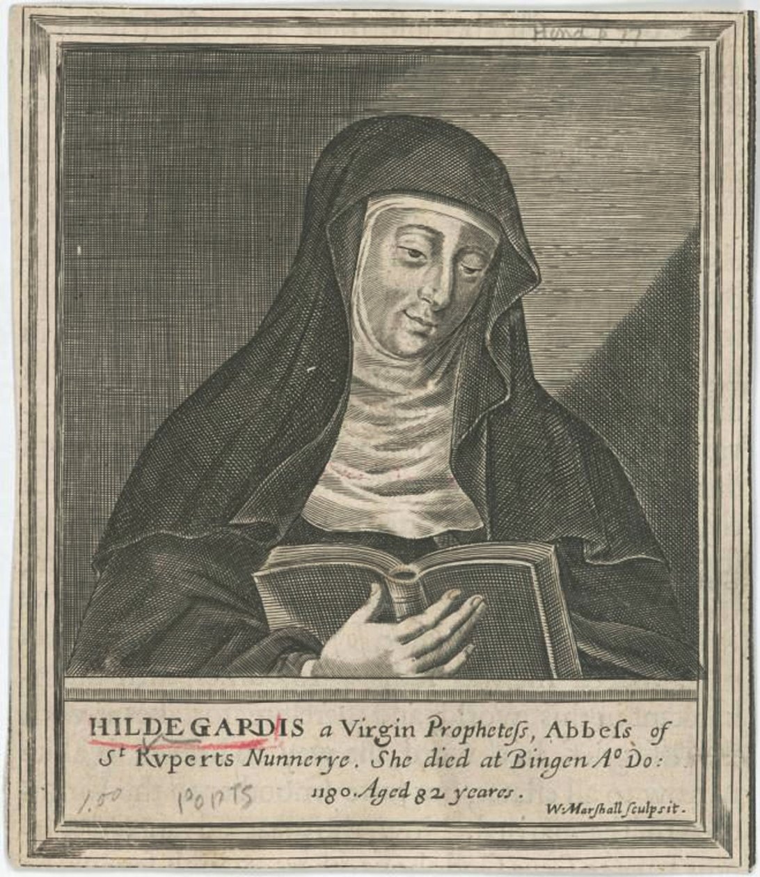 Hildegarda z Bingen, XVII wiek autorstwa Unbekannt