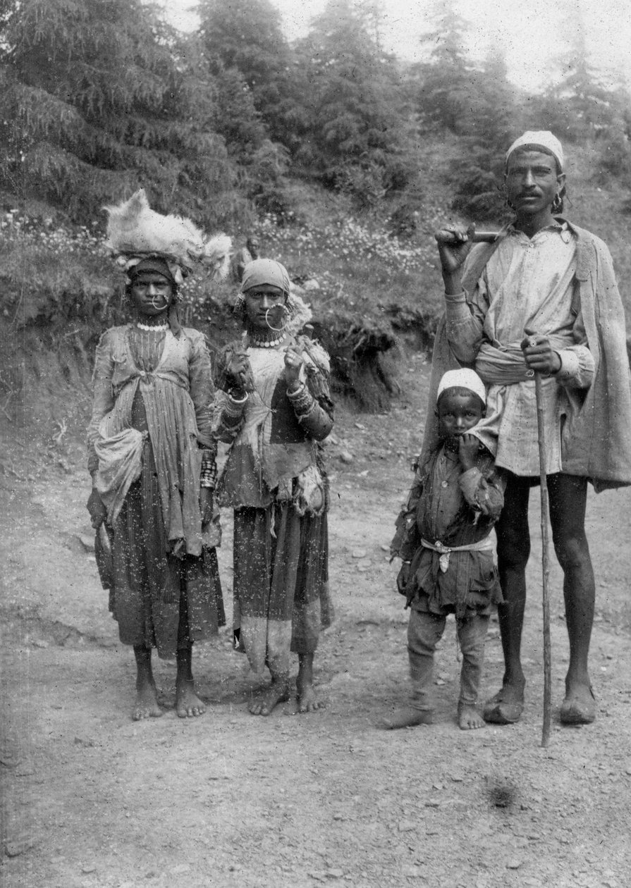 Ludzie z plemienia wzgórz, Chakrata, 1917 autorstwa Unbekannt