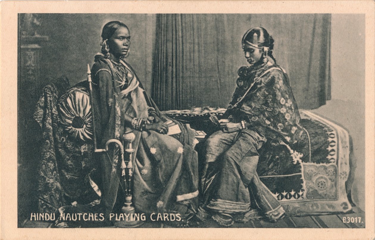 Karty do gry Hindu Nautches, ok. 1910 r autorstwa Unbekannt
