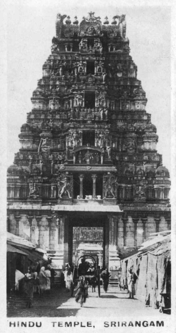 Świątynia hinduska, Srirangam, Indie, ok. 1925 r. autorstwa Unbekannt