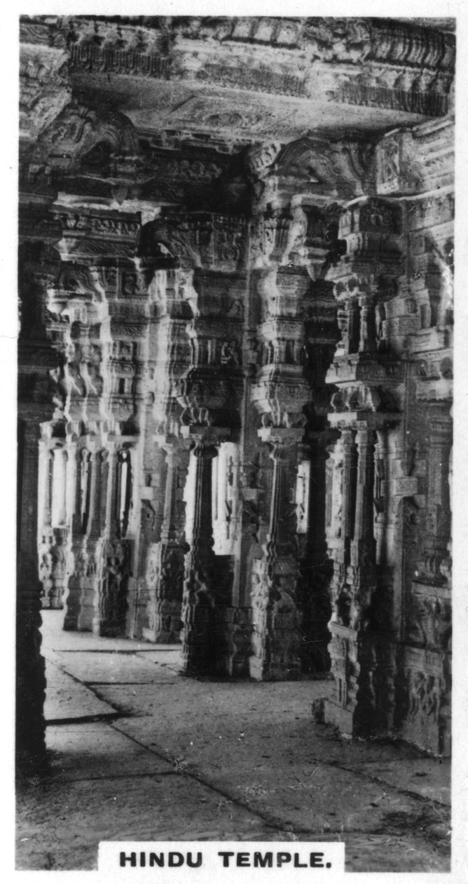 Świątynia hinduska, Vijayanagar, Indie, ok. 1925 r. autorstwa Unbekannt