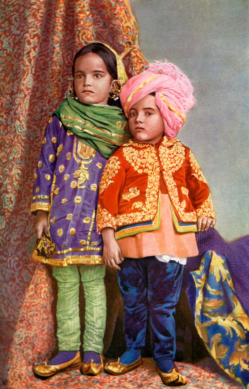 Hinduskie dzieci Północnego Kaszmiru, Indie, 1922 autorstwa Unbekannt