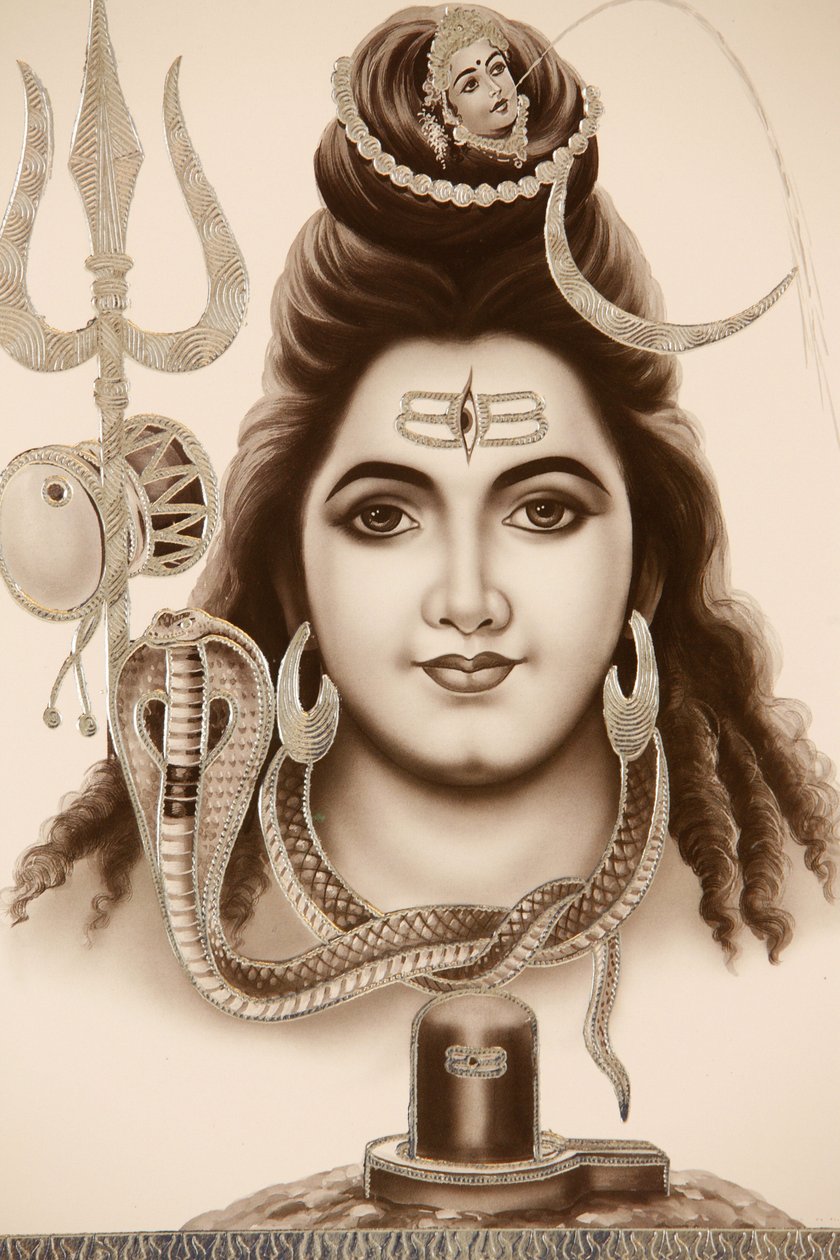 Hinduski bóg Shiva, Indie autorstwa Unbekannt
