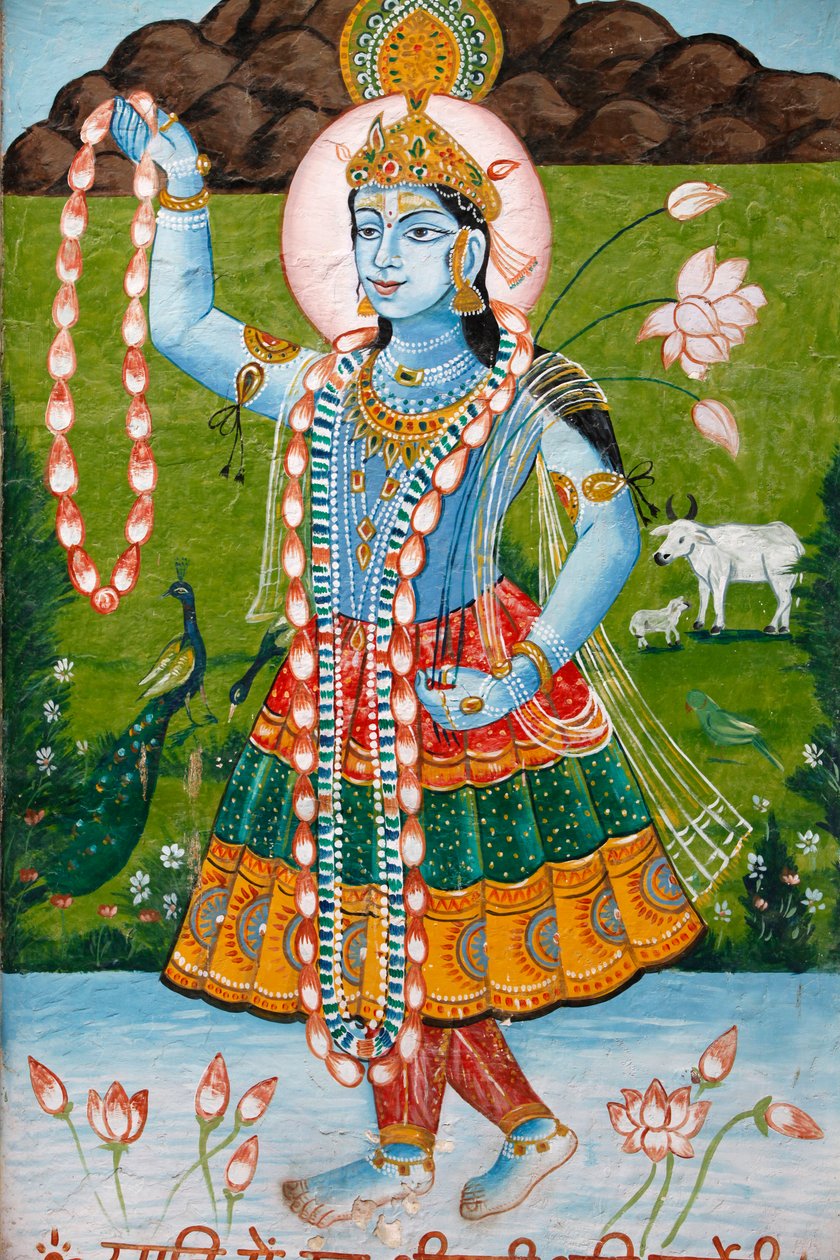 Hinduska bogini Radha Mathura dzisiaj autorstwa Unbekannt