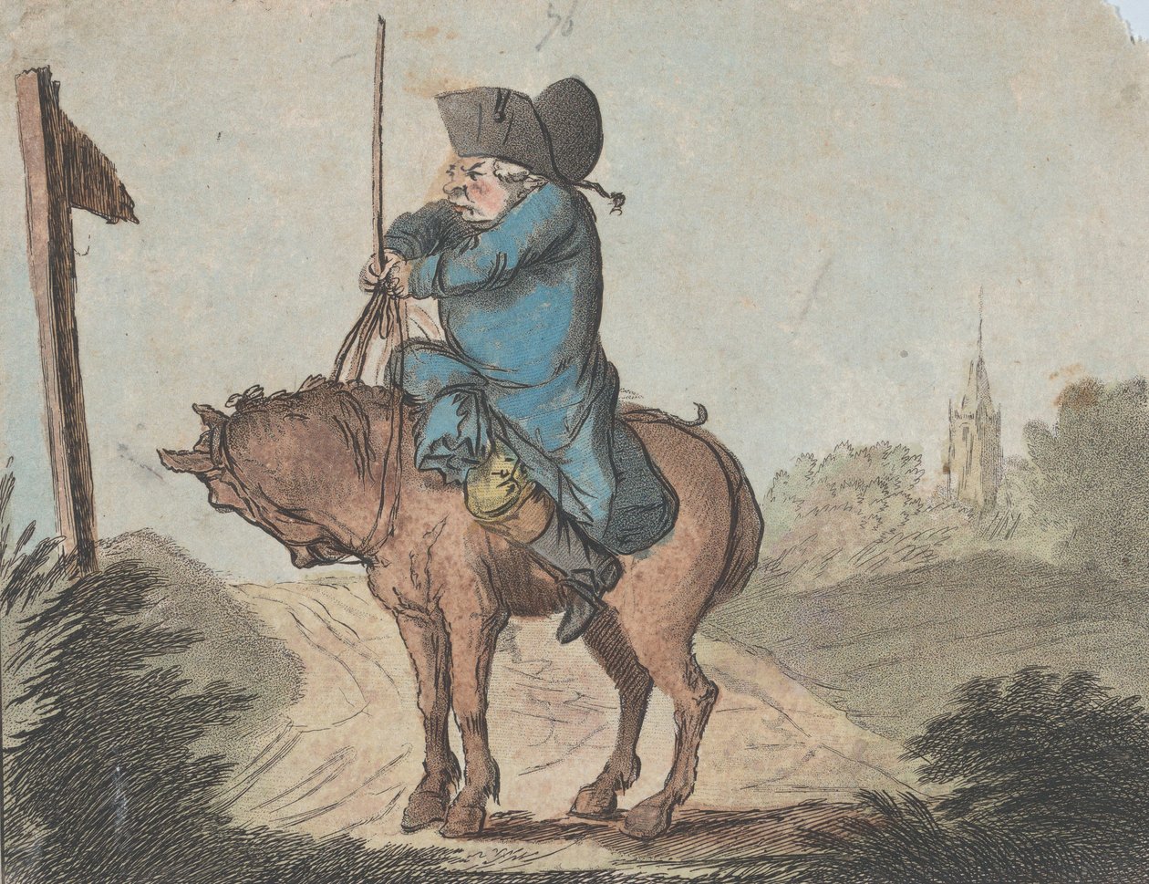 Wskazówki dla złych jeźdźców, nr 1: Objawy niepokoju, 10 maja 1781 r. autorstwa Unbekannt