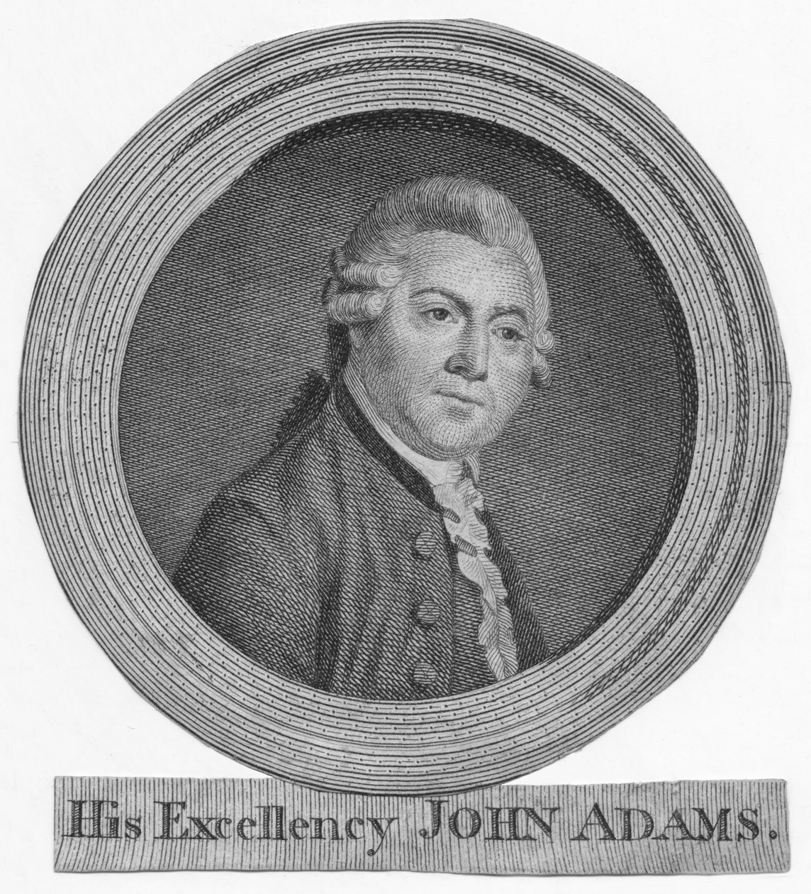 Jego Ekscelencja John Adams, c1783. autorstwa Unbekannt