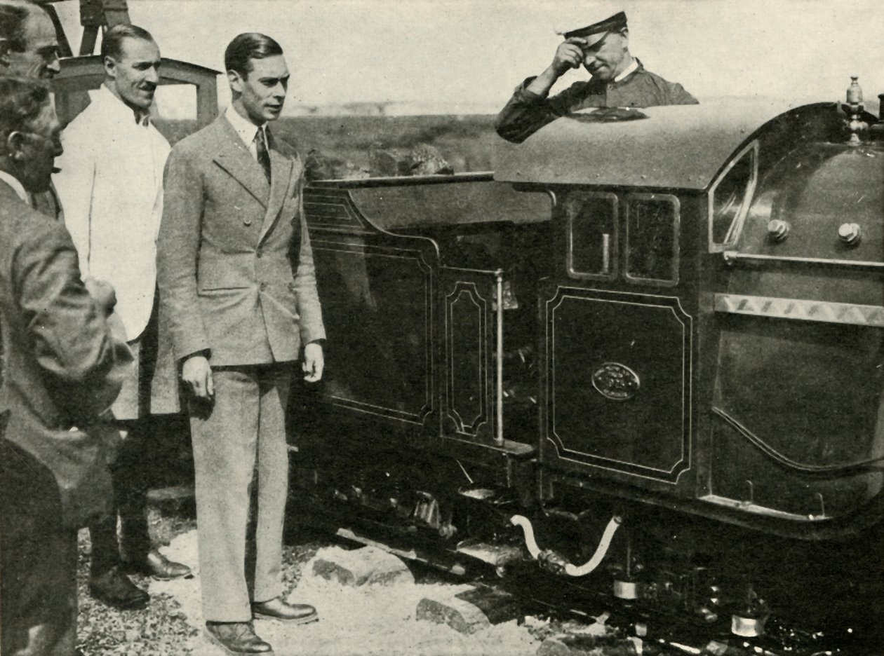 Jego Wysokość Inspekcja Miniaturowej Kolei w New Romney, Kent, 1926, 1937. autorstwa Unbekannt