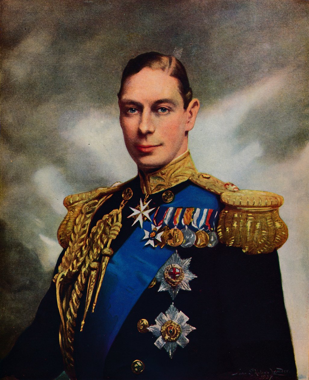 Jego Wysokość Król Jerzy VI, 1937 autorstwa Unbekannt