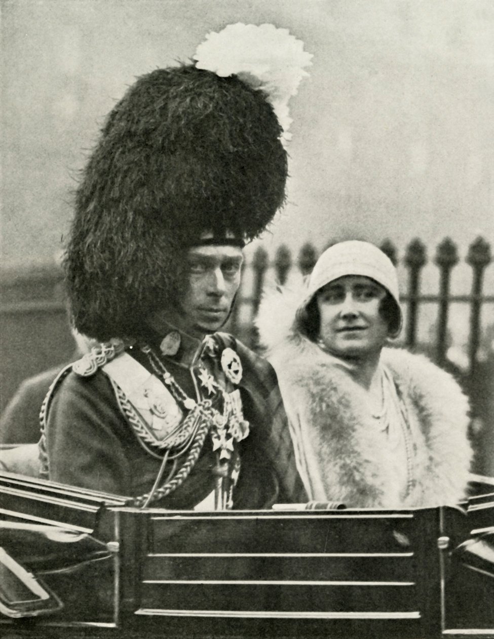 Jego Wysokość w Highland Dress Przybycie do katedry St. Giles w Edynburgu, 1929, 1937. autorstwa Unbekannt