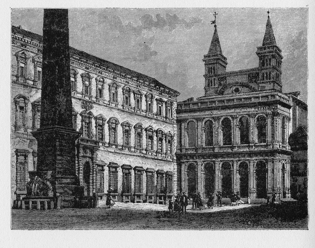 Historia starożytnego Rzymu. Archibazylika św. Jana na Lateranie jest kościołem katedralnym diecezji rzymskiej i oficjalną siedzibą kościelną biskupa Rzymu, którym jest papież. autorstwa Unbekannt