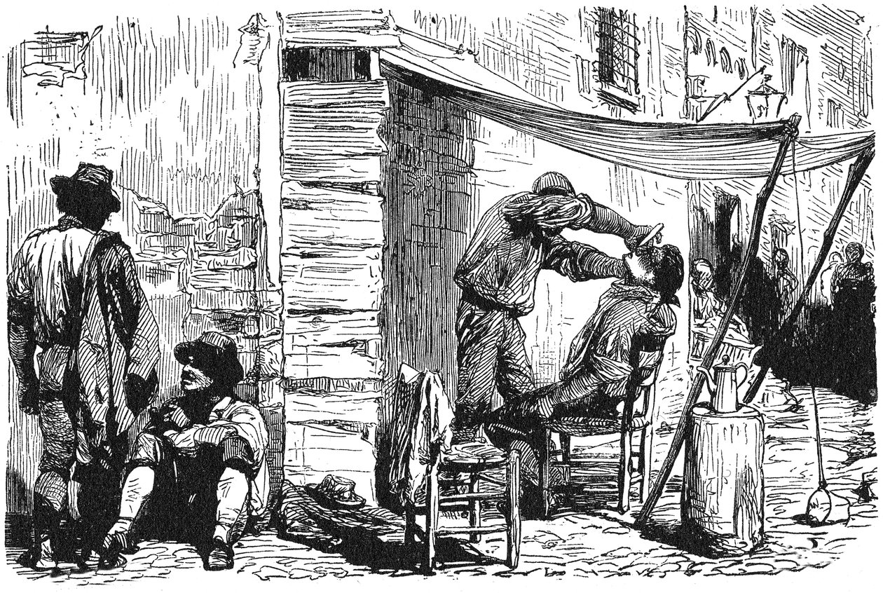 Historia starożytnego Rzymu. Rzym Barber Shop na starym mieście autorstwa Unbekannt