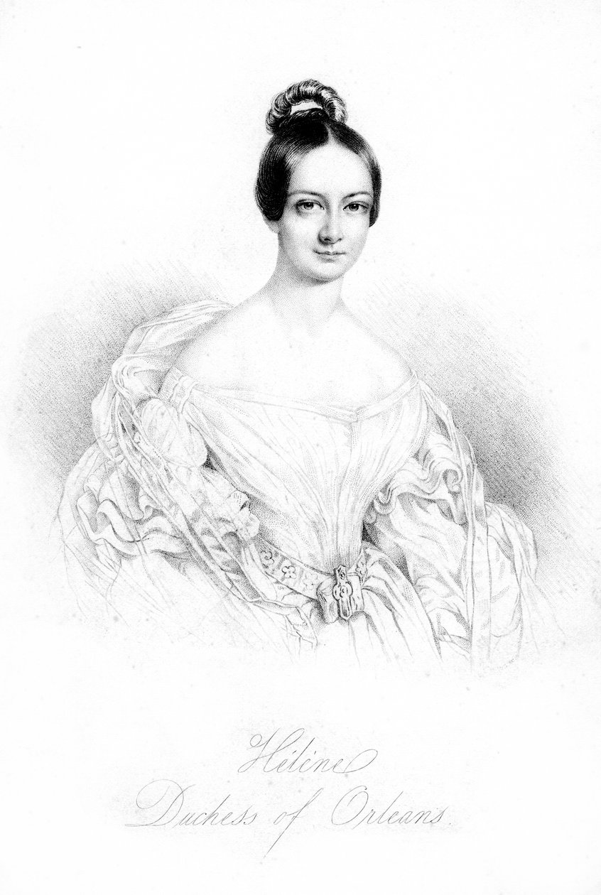 Hélène z Meklemburgii-Schwerin, księżna orleańska 1814-1858, XIX w. autorstwa Unbekannt