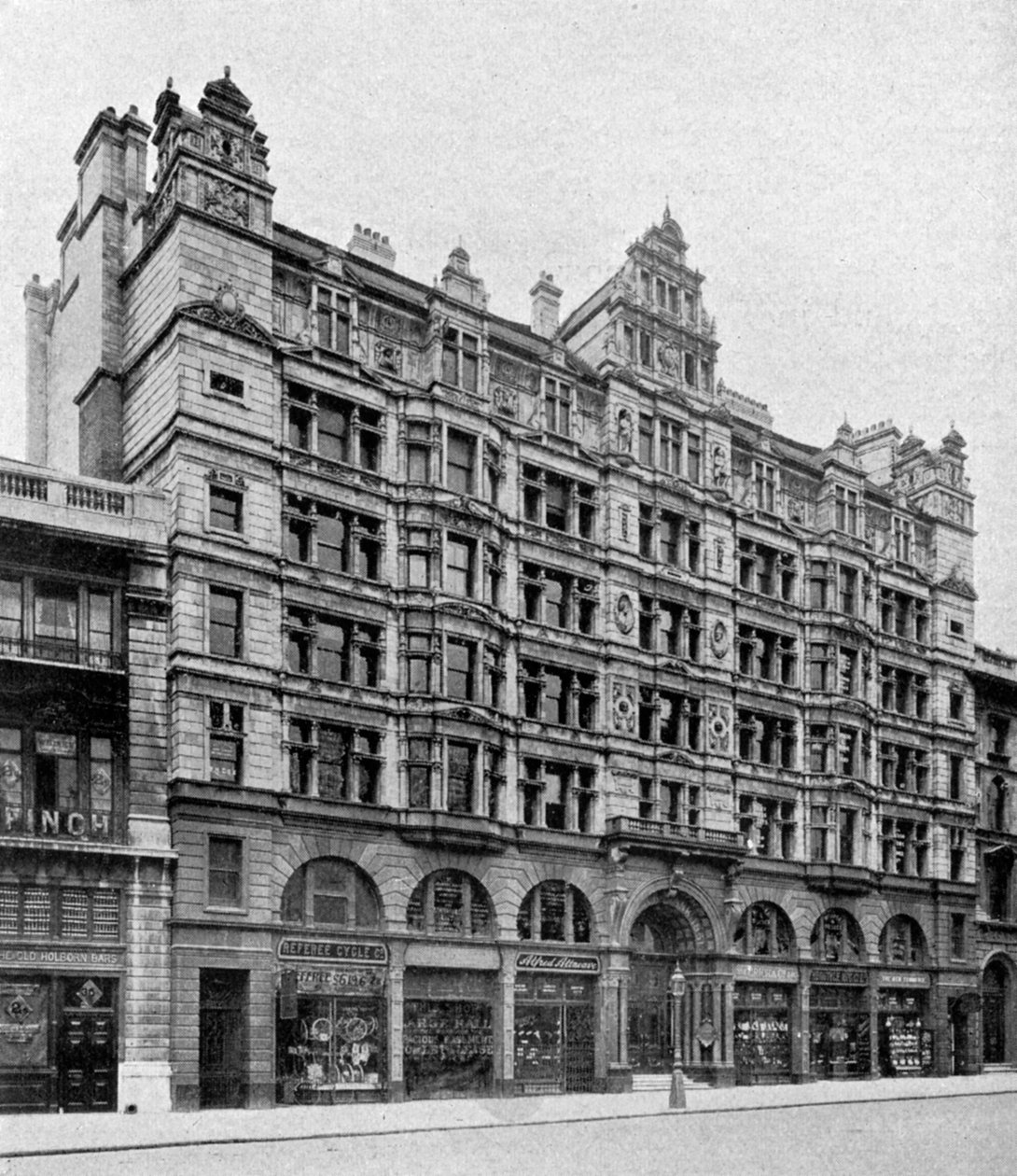Holborn front banku Birkbeck, Londyn, 1904 autorstwa Unbekannt
