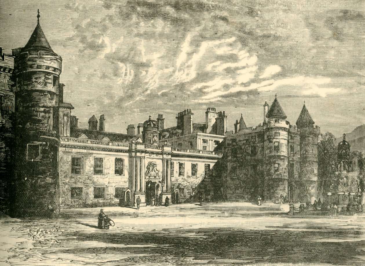 Pałac Holyrood, Edynburg, 1890. autorstwa Unbekannt