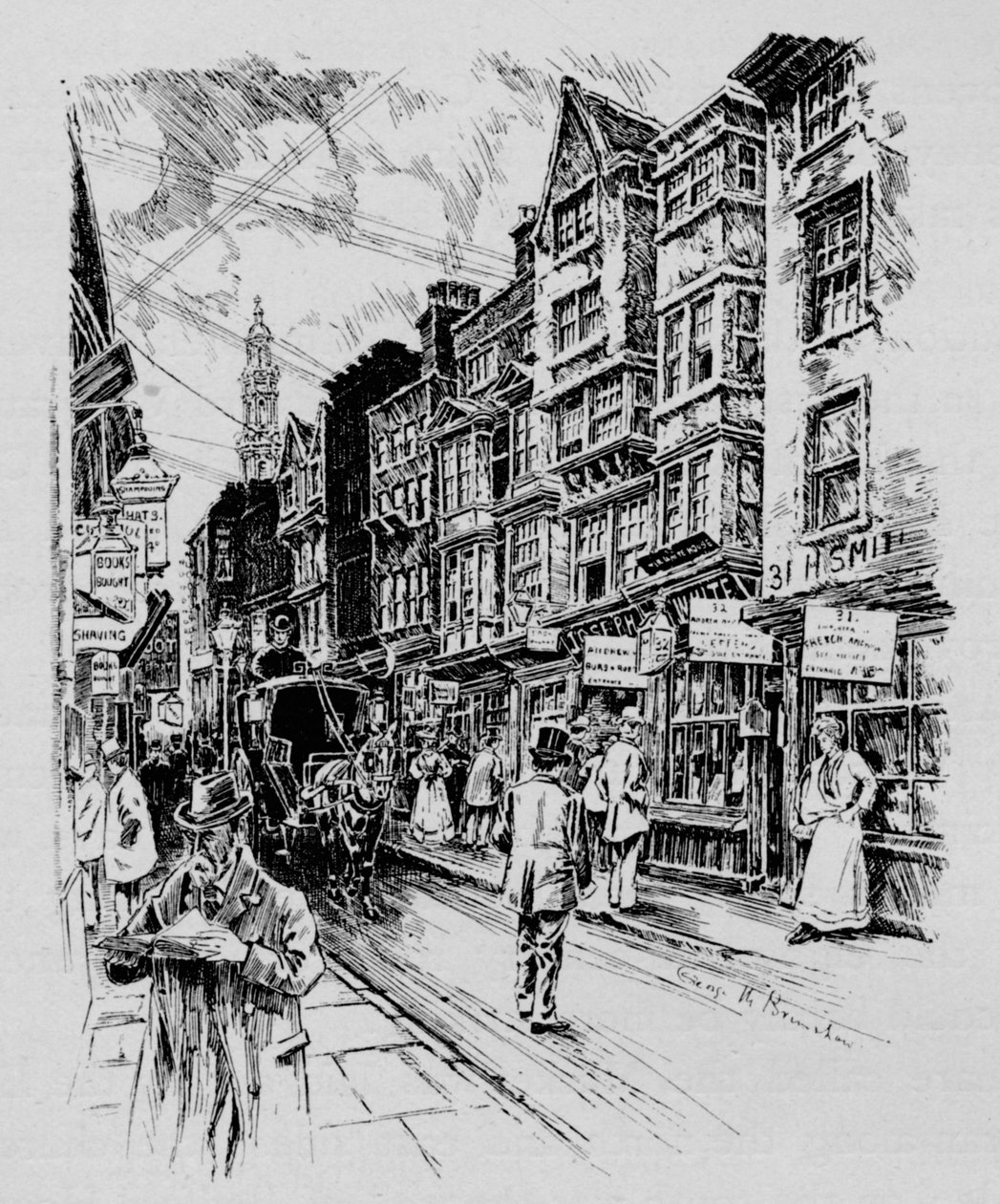 Holywell Street, Westminster, Londyn, c1890 1911 autorstwa Unbekannt