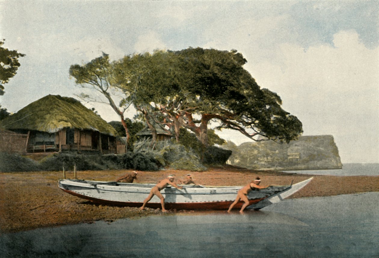 Honmoku, Viege de Petche rs Pless Yokohama, Honmoku Ficain g Viege niedaleko Jokohamy, 1900. autorstwa Unbekannt