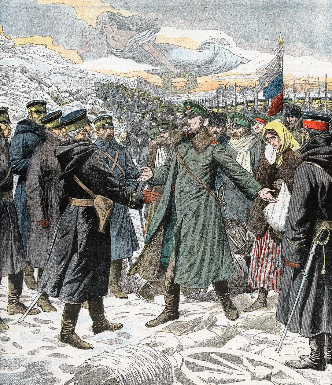 Honorowa kapitulacja, Port Arthur, wojna rosyjsko-japońska, 1904-5 autorstwa Unbekannt