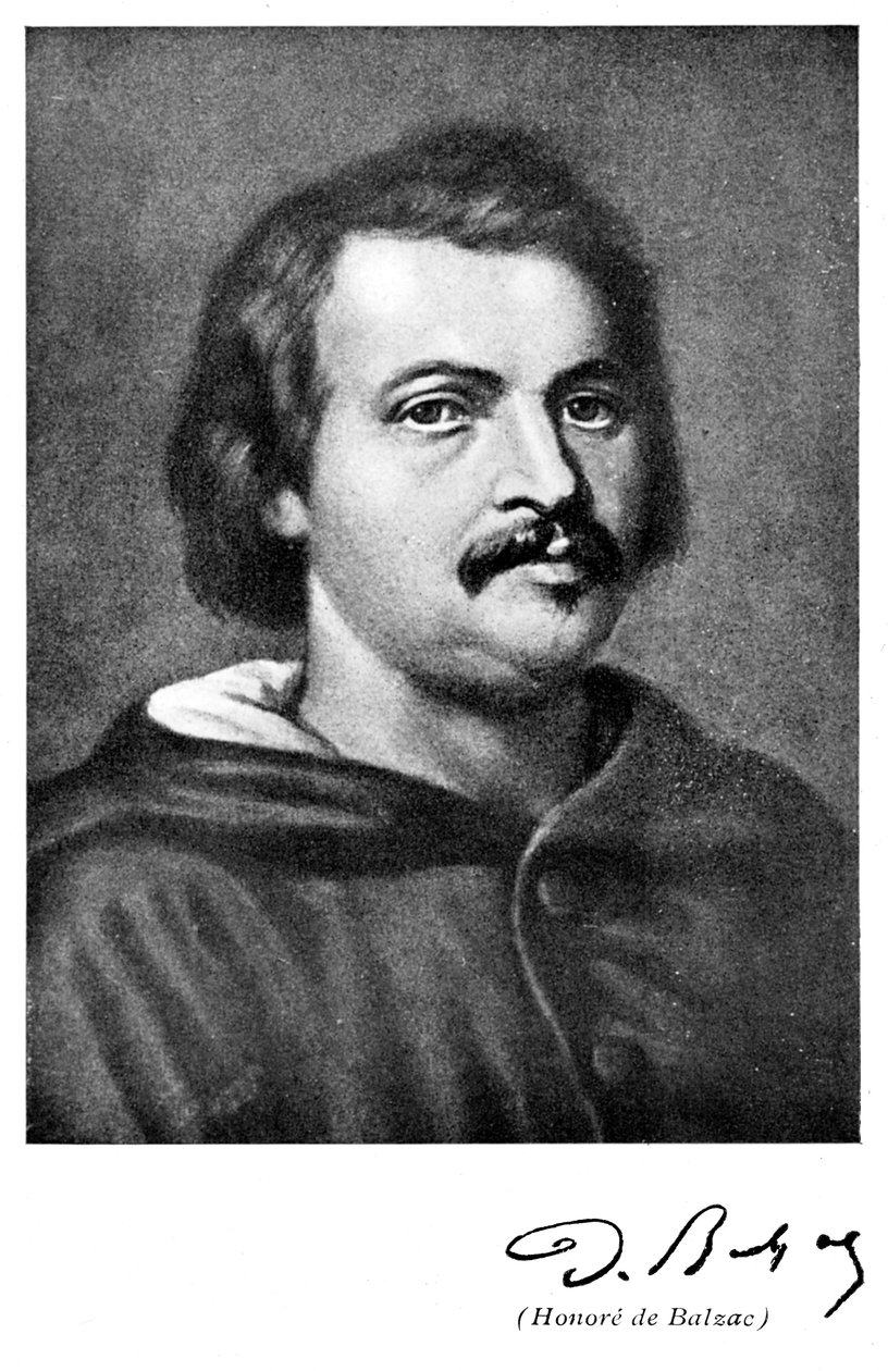 Honore de Balzac 1799-1850, francuski powieściopisarz i krytyk literacki autorstwa Unbekannt