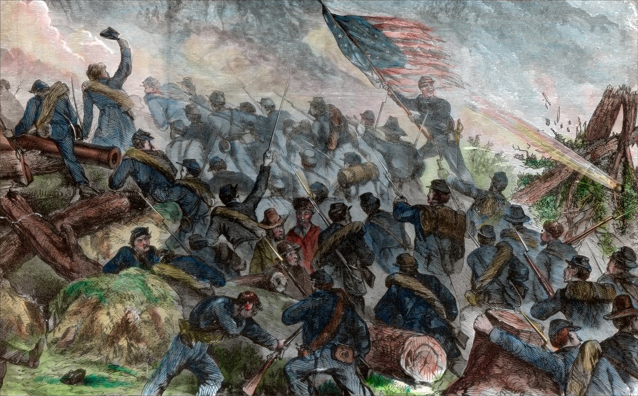 Bitwa prostytutek, wojna secesyjna, 26 listopada 1863 r autorstwa Unbekannt