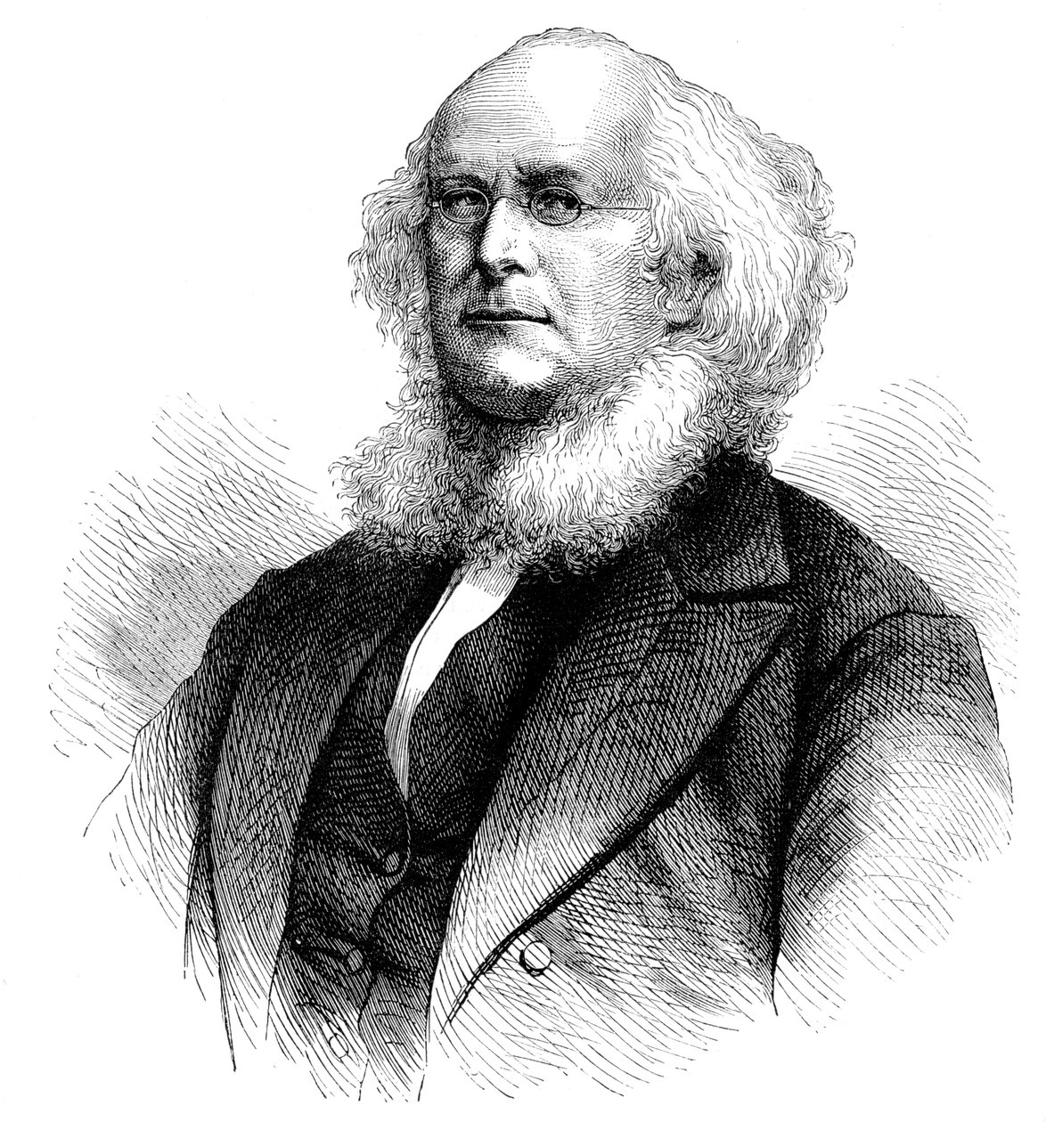 Horace Greeley, amerykański redaktor gazety, polityk i reformator, ok. 1880 r. autorstwa Unbekannt
