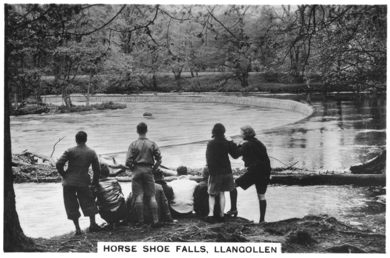 Wodospad podkowy, Llangollen, 1937 autorstwa Unbekannt