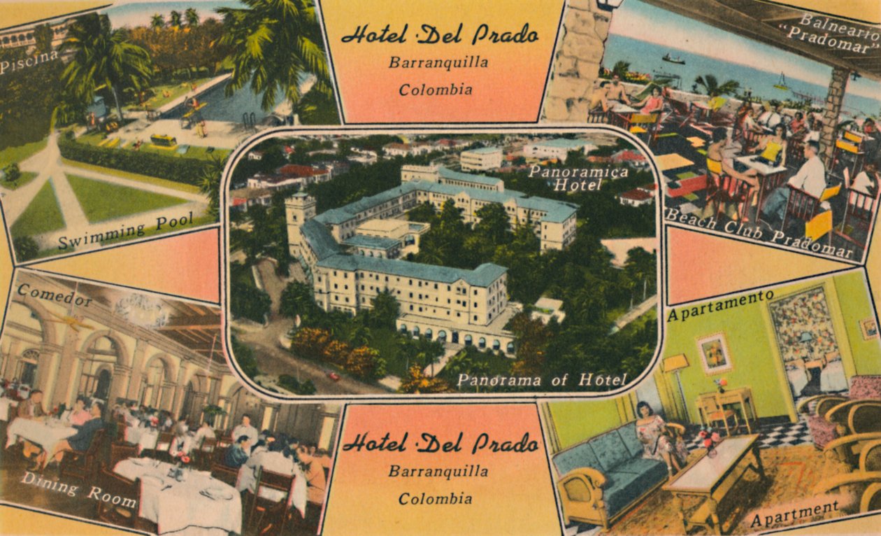 Hotel Del Prado, Barranquilla, Kolumbia, ok. 1940 r. autorstwa Unbekannt