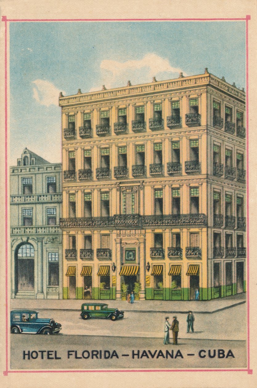 Hotel Florida - Hawana - Kuba, c1910 autorstwa Unbekannt