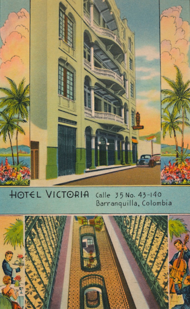 Hotel Victoria: Calle 35 No.43-140, Barranquilla, Kolumbia, c1940 autorstwa Unbekannt